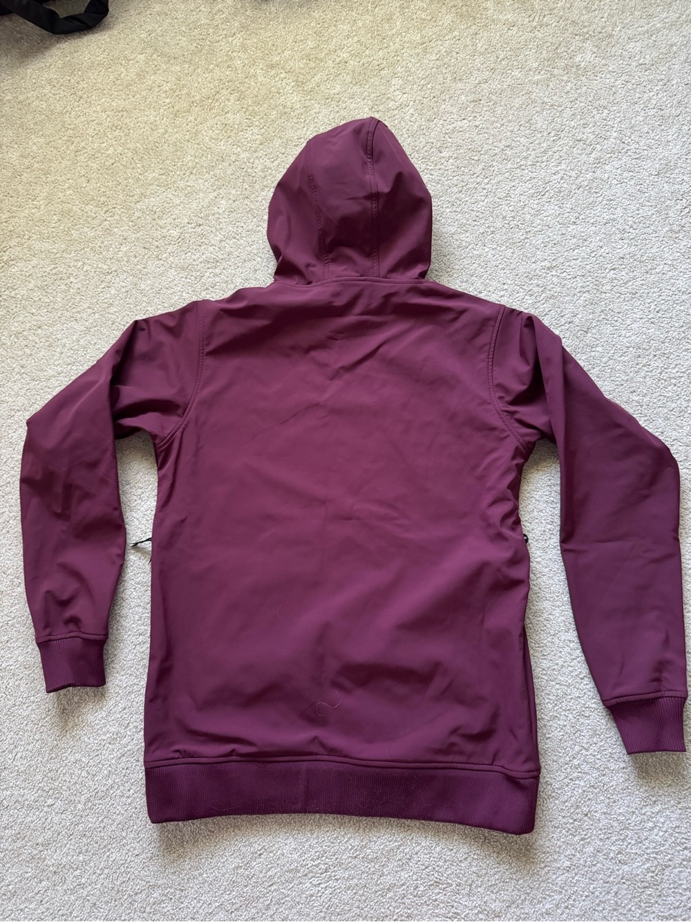 DOPE Men's Burgundy Pullover Hoodie with White Logo - Picture 3 of 5